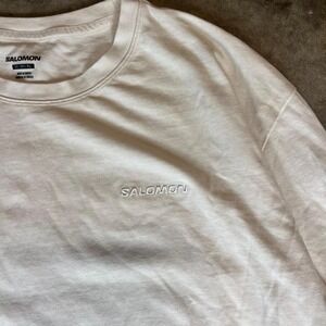 Salomon cream long sleeve shirt Men's Size XL